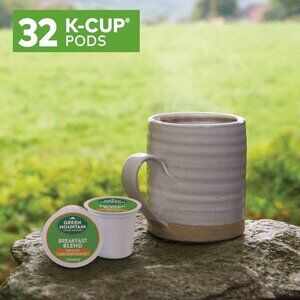 Green Mountain DECAF Breakfast Blend Keurig 32 KCup Coffee Pod Light/Sweet/Nutty